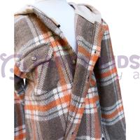 Erkek Çocuk Kapüşonlu Oduncu Gömlek Sweatshirt – Yumuşak ve Sıcak Tutan Hırka Model
