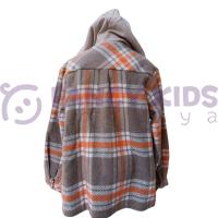 Erkek Çocuk Kapüşonlu Oduncu Gömlek Sweatshirt – Yumuşak ve Sıcak Tutan Hırka Model