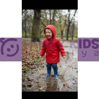 Erkek Çocuk Kapüşonlu Yağmurluk – Astarlı, Fermuarlı, Rahat ve Şık