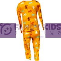 1 - 8 Yaş Erkek Çocuk Kedi Desenli Pijama Takımı 