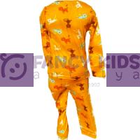 1 - 8 Yaş Erkek Çocuk Kedi Desenli Pijama Takımı 