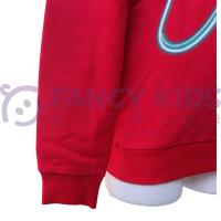 Erkek Çocuk Kırmızı Baskılı Sweatshirt – Pamuklu Esnek Kumaş