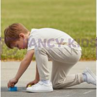 Erkek Çocuk Krem Renk Lastikli Paçalı Cepli Eşofman Altı