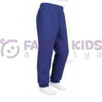 Erkek Çocuk Lacivert Renk Lastikli Paçalı Cepli Eşofman Altı