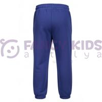 Erkek Çocuk Lacivert Renk Lastikli Paçalı Cepli Eşofman Altı