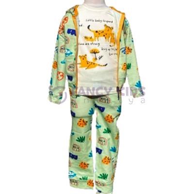 Fancy Kids Erkek Çocuk Leopard Pijama Takımı (3'lü)
