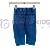 Erkek Çocuk Mavi Denim Kot Pantolon – Esnek, Rahat ve Kemerli Regular Fit