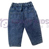 Erkek Çocuk Mavi Denim Kot Pantolon – Esnek, Rahat ve Kemerli Regular Fit