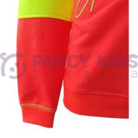 Erkek Çocuk Neon Nar Çiçeği Baskılı Sweatshirt – Pamuklu Yumuşak Kumaş, Tam Kalıp