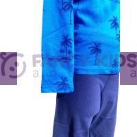 1-8 Yaş Erkek Çocuk Palmiye Desenli Pijama Takımı 