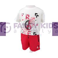 Erkek Çocuk Ride Baskılı T-Shirt - Şort İkili Takım 