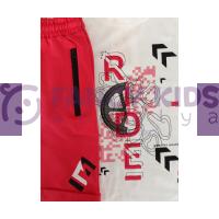 Erkek Çocuk Ride Baskılı T-Shirt - Şort İkili Takım 