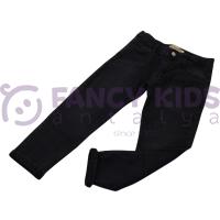 Erkek Çocuk Siyah Kot Pantolon Boru Paça Skinny Kesim