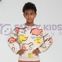 4-9 Yaş Erkek Çocuk Sweat Shirt Taş Devri Baskılı