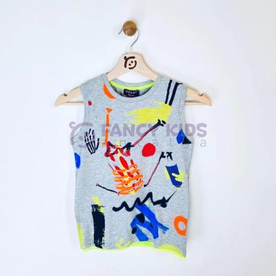 5-14 Yaş Erkek Çocuk T-Shirt Dijital Baskılı Atlet