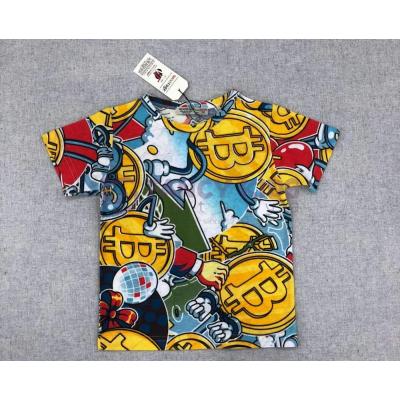 1-10 Yaş Erkek Çocuk T-Shirt Lost Dijital Baskılı Coin