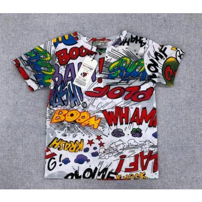 1-10 Yaş Erkek Çocuk T-Shirt Lost Dijital Baskılı Boom