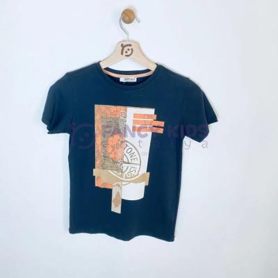 8-14 Yaş Erkek Çocuk T-Shirt  Dijital Baskılı Siyah