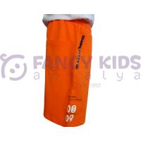 Erkek Çocuk Triathlon Power Baskılı Atlet T-Shirt Fermuarlı Bağcıklı Şort İkili Takım