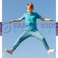 Erkek Çocuk Turkuvaz Mavi Renk Lastikli Paçalı Cepli Eşofman Altı