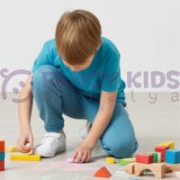 Erkek Çocuk Turkuvaz Mavi Renk Lastikli Paçalı Cepli Eşofman Altı