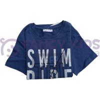 Fancy Kids Erkek Çocuk T-Shirt Triathlon Baskılı Mavi