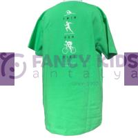 Fancy Kids Erkek Çocuk T-Shirt Triathlon Baskılı Yeşil