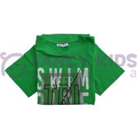 Fancy Kids Erkek Çocuk T-Shirt Triathlon Baskılı Yeşil