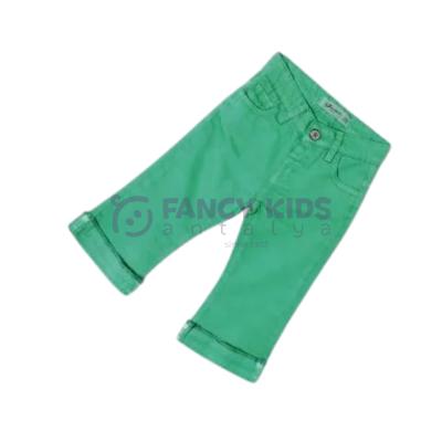 FancyKids Kız Çocuk Pantolon Kot Kumaş Yeşil