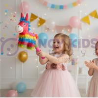 Kız Çocuk Abiye Simli Çiçekli Kemerli Pudra Renk