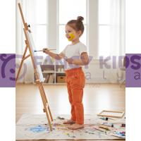 Kız Çocuk Açık Turuncu Kargo Cepli Pantolon