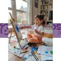 Kız Çocuk Açık Turuncu Kargo Cepli Pantolon