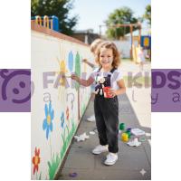 Kız Çocuk Ayıcıklı Salopet Kot Mom Jeans %100 Pamuk Ayarlanabilir Askılı