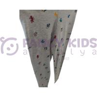 Kız Çocuk Baskılı %100 Pamuk Tayt – Esnek, Rahat ve Günlük Kullanıma Uygun