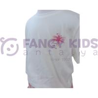 Kız Çocuk Baskılı T-Shirt Desenli Şortlu İkili Takım 