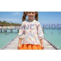 Kız Çocuk Çok Renkli Baskılı Bluz