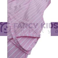 Kız Çocuk Elbise Çizgili Pembe Kolsuz  