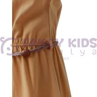 Kız Çocuk Elbise Jile Hardal Sarı 