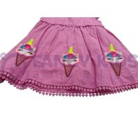 Kız Çocuk Elbise Pembe Baskılı 