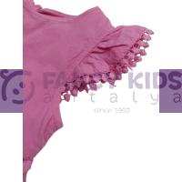 Kız Çocuk Elbise Pembe Baskılı 