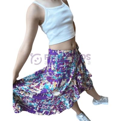 Kız Çocuk İkili Takım – Askılı Crop T-Shirt & Uzun Etek