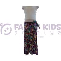Kız Çocuk İkili Takım – Askılı Crop T-Shirt & Uzun Etek