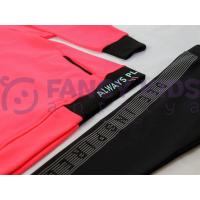 3-14 Yaş Kız Çocuk İkili Takım Neon Pembe Siyah