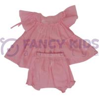 Kız Çocuk İkili Takım Bebe Model Pötikareli Pembe 6-36 Ay