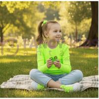 Kız Çocuk İnce Kaşkorse Sweatshirt – Pamuklu, Esnek ve Rahat Günlük Model