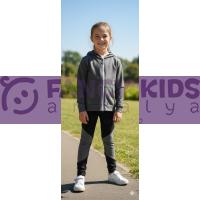 Kız Çocuk Kapüşonlu Sweat – Tayt Şık İkili Takım | Rahat ve Kaliteli Çocuk Kombini