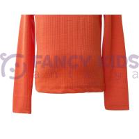 Kız Çocuk Kaşkorse Uzun Kol Tam Kalıp Bluz – Oranj / Turuncu