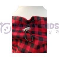 Kız Çocuk Pötikare Desenli Askılı Crop Şort İkili Takım