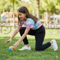 Kız Çocuk Siyah Dokuma Pantolon – Lastikli Bel, Cepli, Paçası Lastikli