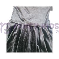 Kız Çocuk Siyah Kadife Elbise – İnci ve Boncuk Detaylı, Volan Kollu Şık Model